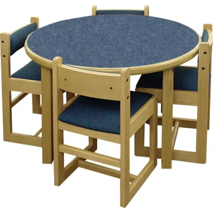 demco® americana® round library tables