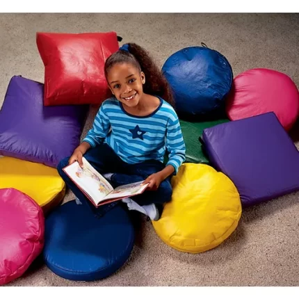 brown sales comfortable vinyl story hour reading cushions