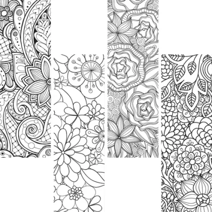 demco® upstart® color craze floral bookmarks
