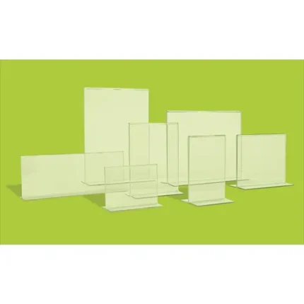 demco® clear plastic double sided sign holders