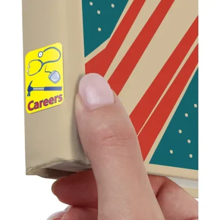 demco® colorful genre classification labels careers ready to ship