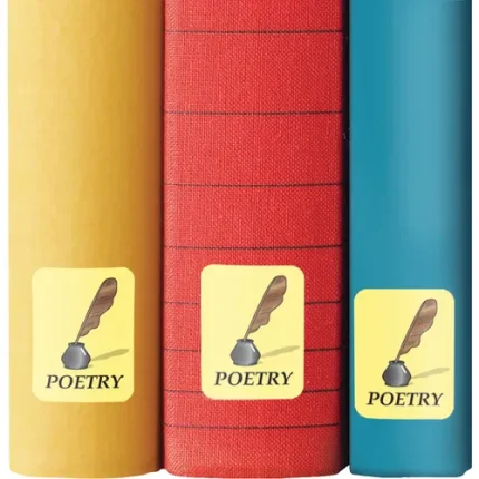 demco® genre subject classification labels poetry