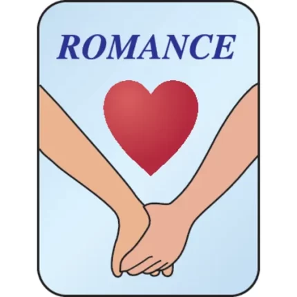 demco® genre subject classification labels romance w/hands