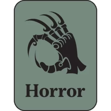 demco® silhouette genre subject classification labels horror