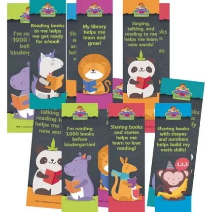 demco® upstart® 1,000 books before kindergarten child benefit bookmarks