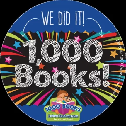 demco® upstart® 1,000 books before kindergarten milestone stickers