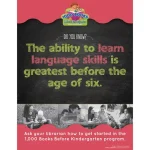 demco® upstart® 1,000 books before kindergarten mini poster set