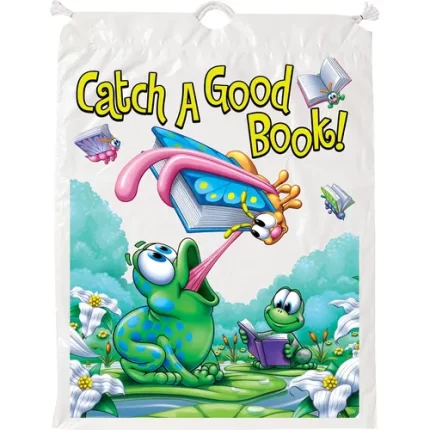 demco® upstart® catch a good book! book bags