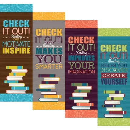 demco® upstart® check it out bookmarks