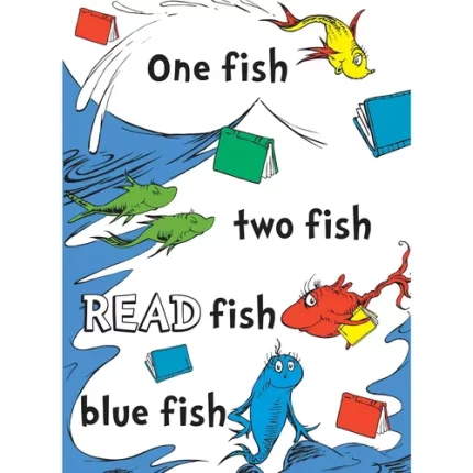 demco® upstart® dr. seuss™ one fish two fish poster