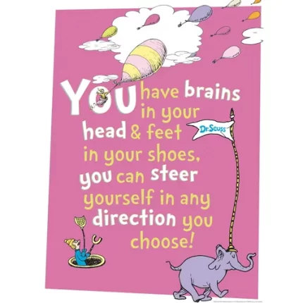 demco® upstart® dr. seuss™ you have brains poster