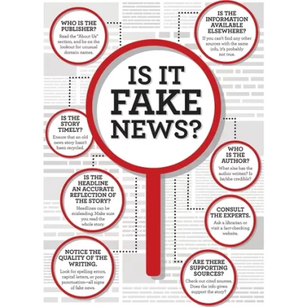 demco® upstart® fake news poster