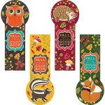 demco® upstart® fall die cut bookmarks