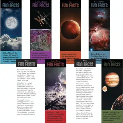 demco® upstart® fun facts space bookmarks