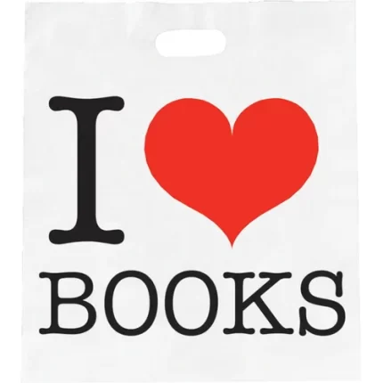 demco® upstart® i love books economy book bags