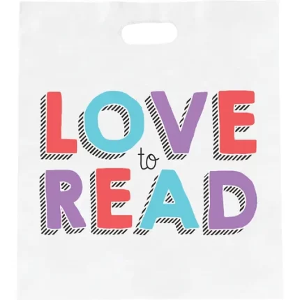 demco® upstart® love to read economy book bags