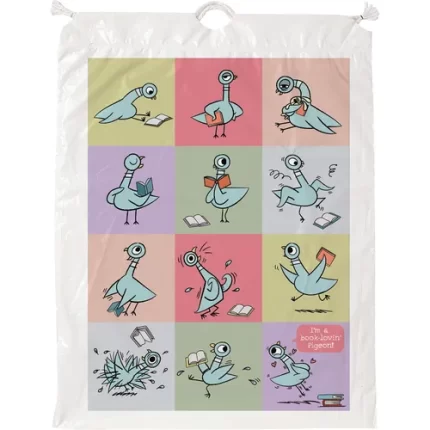 demco® upstart® mo willems pigeon book bags