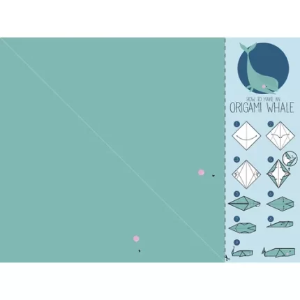 demco® upstart® origami activity bookmarks fox, whale, penguin, rabbit