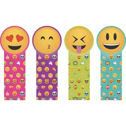 demco® upstart® die cut bookmarks emoji faces
