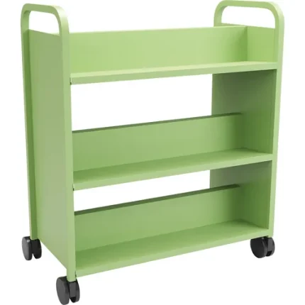 smith system® buffalo sloped shelf booktrucks