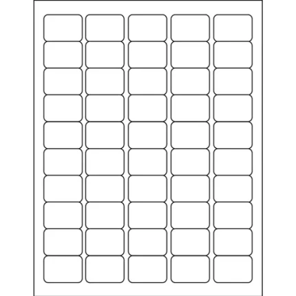 demco® white multipurpose processing labels 1 x 1 1:2