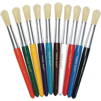 creativity street® round tip paint brushes
