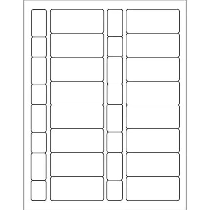 gaylord® permaplus™ processing label sets 1 11/32" x 2 7/8"