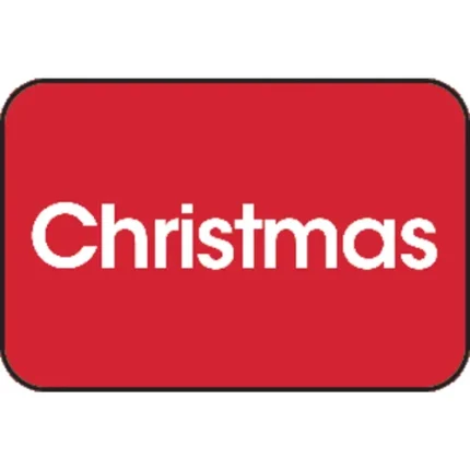 demco® short classification labels christmas