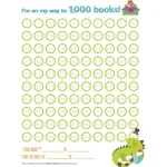 demco® upstart® 1,000 books before kindergarten reading record with circles