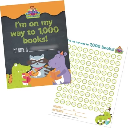 demco® upstart® 1,000 books before kindergarten reading record with circles