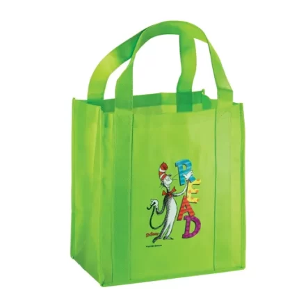 demco® upstart® dr. seuss™ cat in the hat recyclable tote