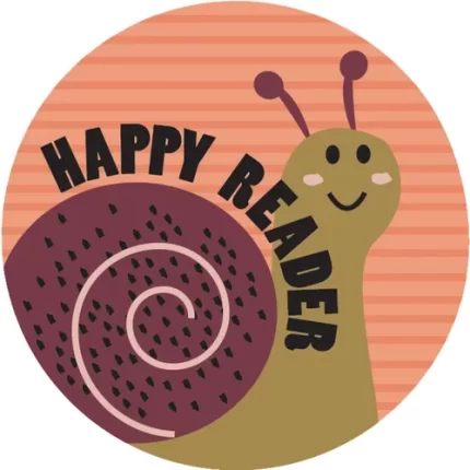 demco® upstart® happy reader snail jumbo stickers