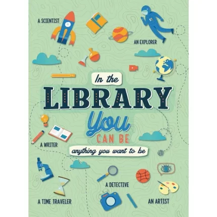 demco® upstart® in the library you can be poster