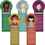 demco® upstart® league of extraordinary women bookmarks set 2