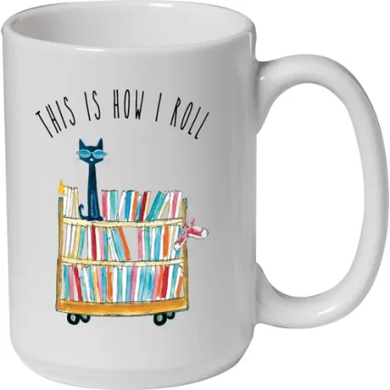 demco® upstart® pete the cat® this is how i roll mug