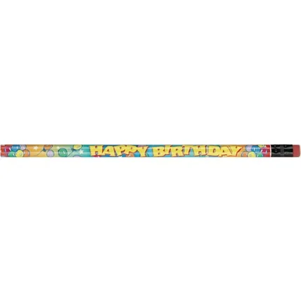 holiday pencils happy birthday, multicolor wrap