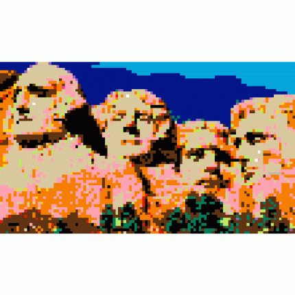 StickTogether® Mt. Rushmore Large Format Mosaic Sticker Puzzle Poster