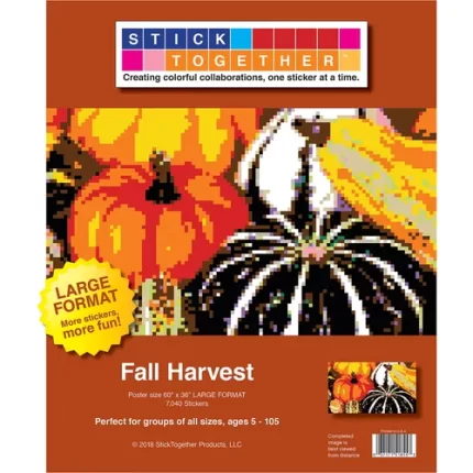 sticktogether® fall harvest large format mosaic sticker puzzle poster