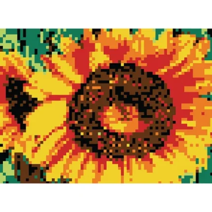 sticktogether® sunflower mosaic sticker puzzle poster