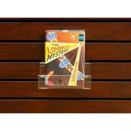 acrylic slatwall book holders
