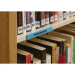 clear holdex® adhesive and magnetic shelf label holders