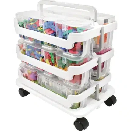 deflecto® stackable caddy organizer multi pack bundle