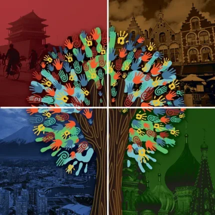 demco canvas prints world tree series