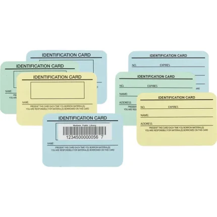 demco® card stock borrowers' cards
