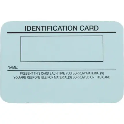 demco® card stock borrowers' cards