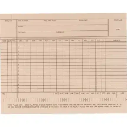 demco® record checking cards