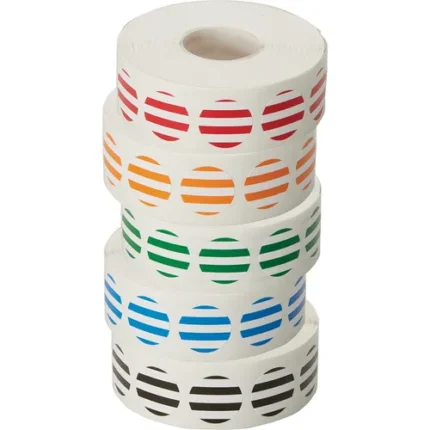demco® striped dot labels