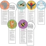 demco® upstart® endangered animals die cut bookmarks