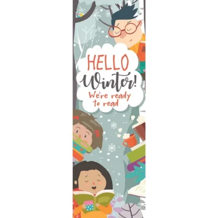 demco upstart hello winter bookmarks