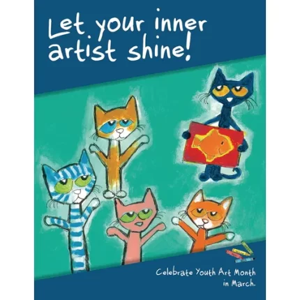 demco® upstart® pete the cat® monthly mini poster set